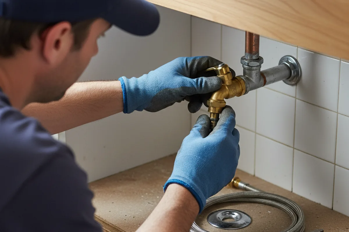Shutoff valve and fitting work during Faucet and Fixture Repair in Price